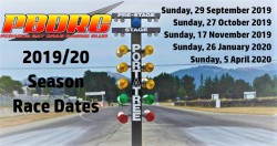 2019/20 Season Race Dates