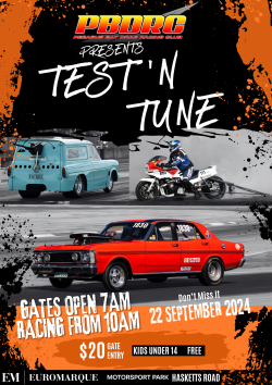 Test N' Tune - 22nd September 2024