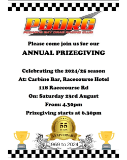 2024/2025 Season Prizegiving